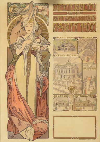 Austria at the World's Fair poster by Alfons Mucha