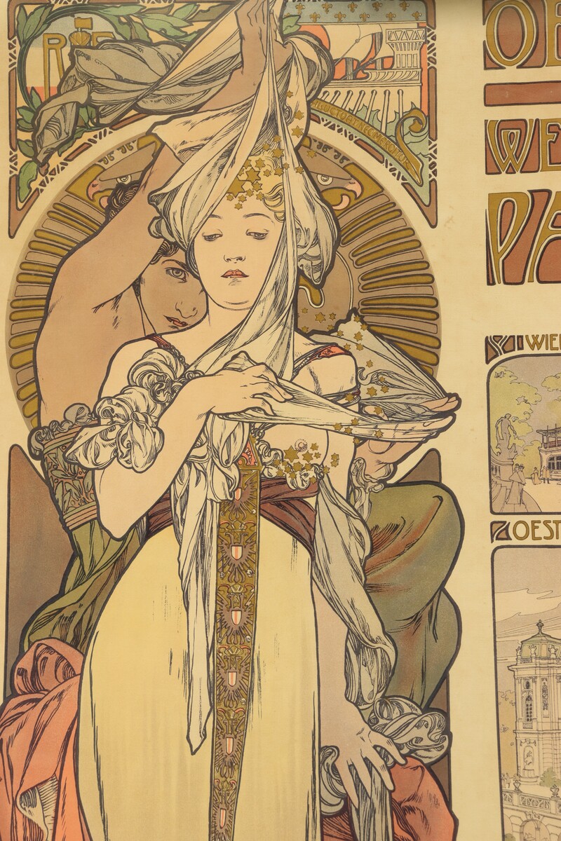 Affiche pour le Pavillon d'Autriche de l'Exposition Universelle par Alfons Mucha