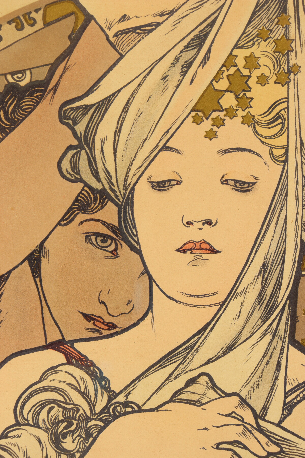 Affiche pour le Pavillon d'Autriche de l'Exposition Universelle par Alfons Mucha