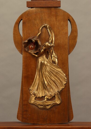 Bronze wall sconce by Auguste Eugène Rubin