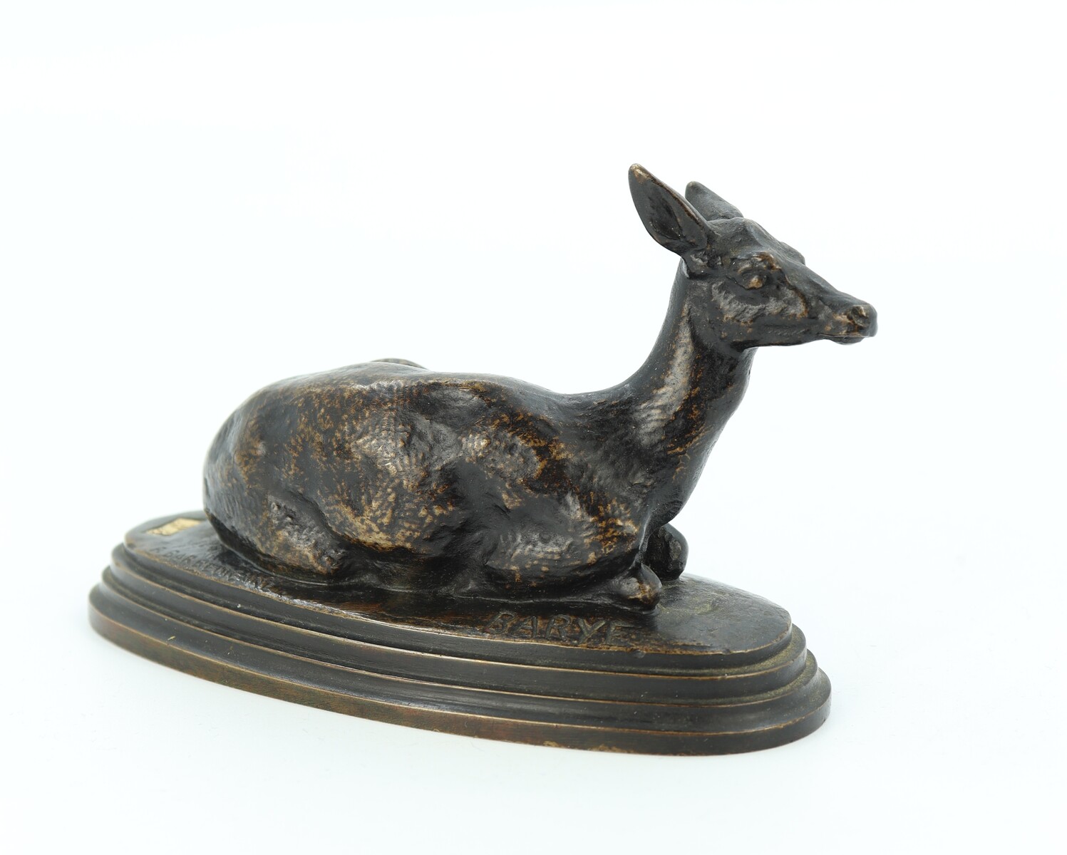 Biche couchée par Antoine-Louis Barye