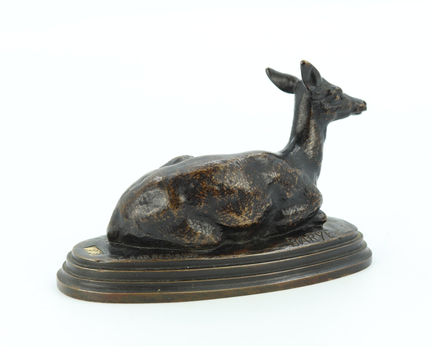 Biche couchée par Antoine-Louis Barye