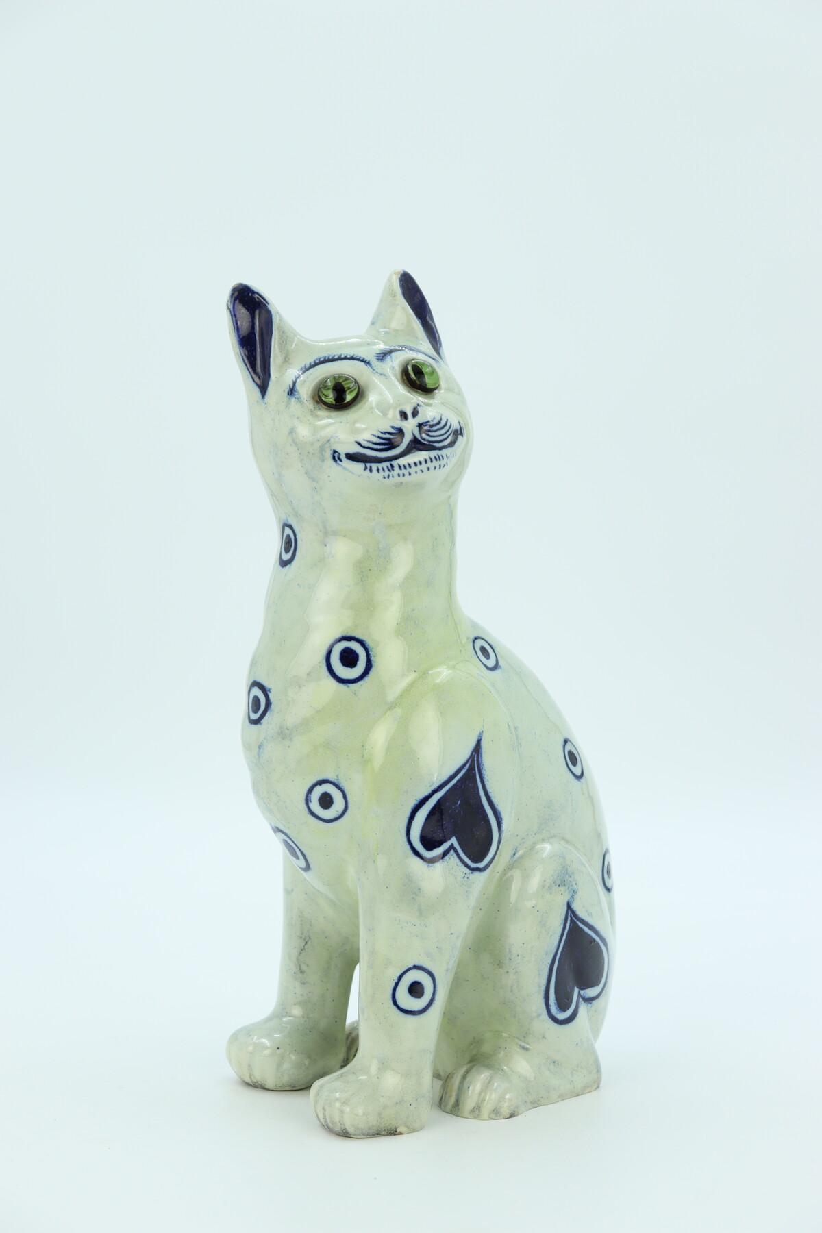 Chat en céramique par Emile Gallé