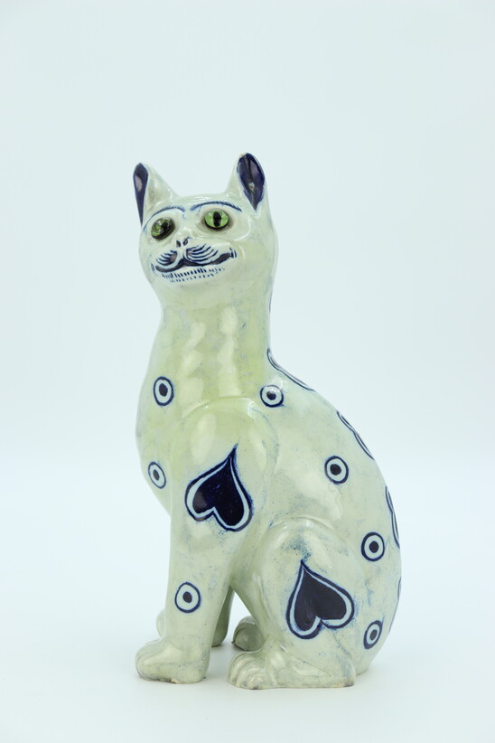 Ceramic cat by Emile Gallé