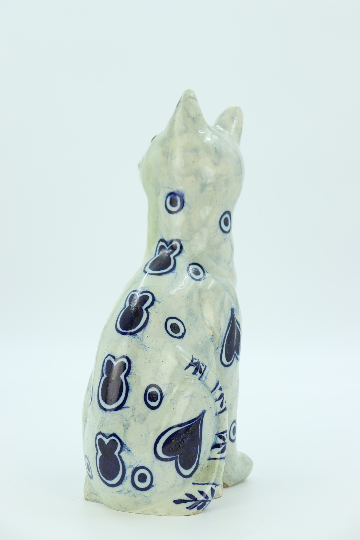 Chat en céramique par Emile Gallé