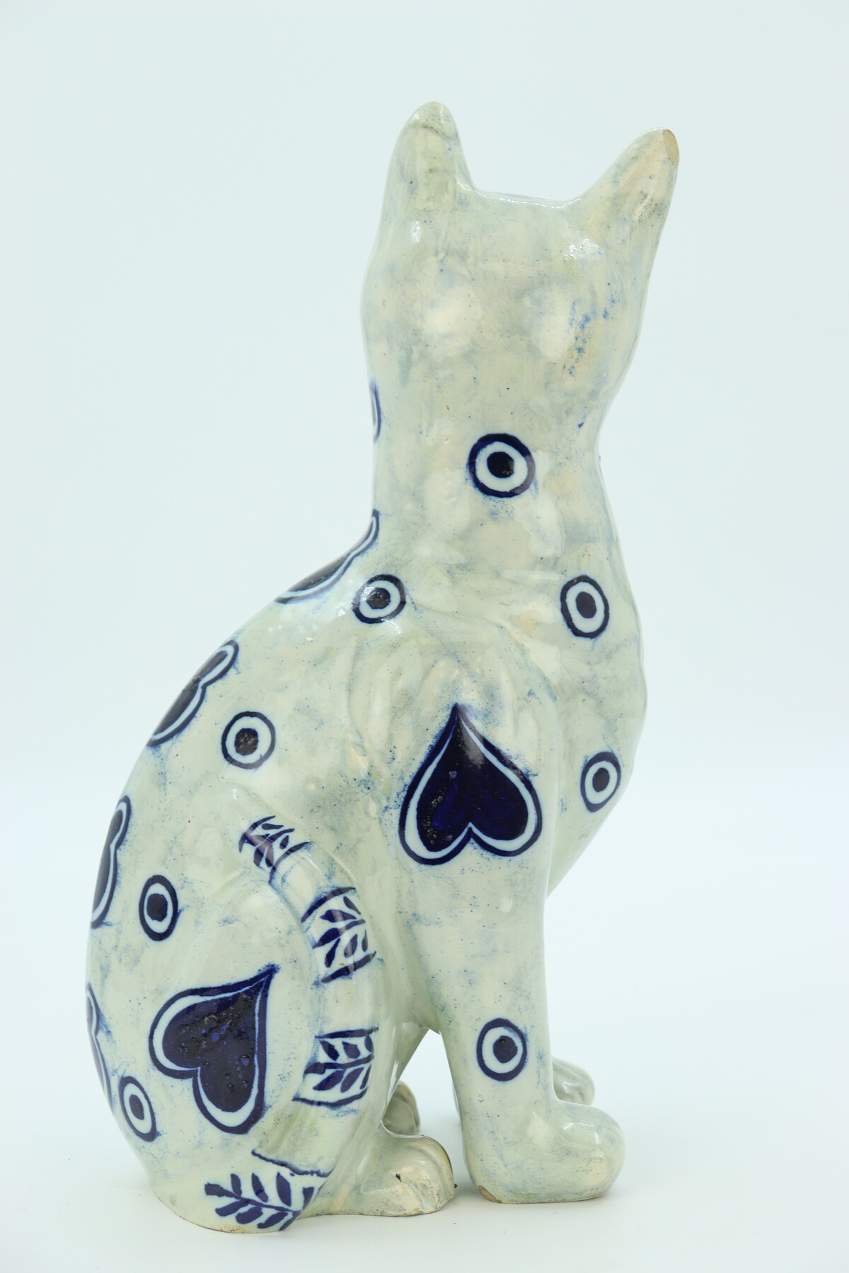 Chat en céramique par Emile Gallé