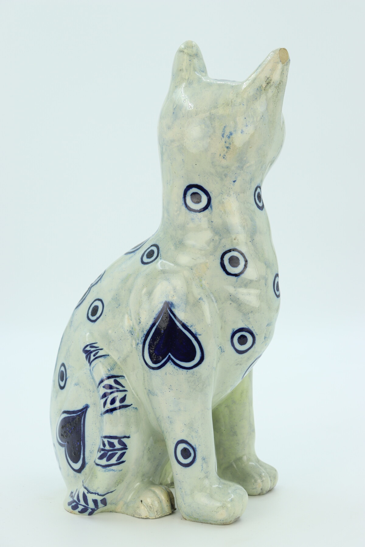 Chat en céramique par Emile Gallé