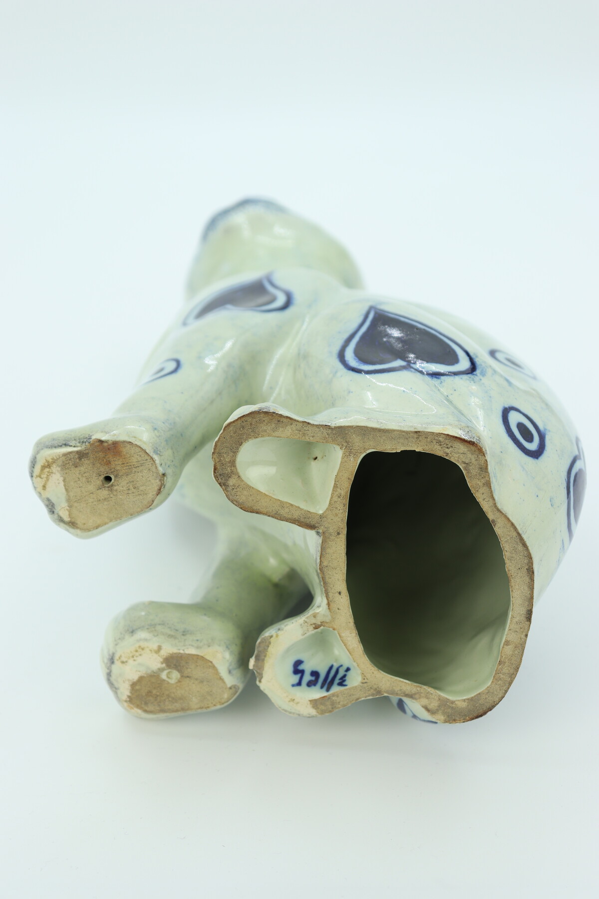 Chat en céramique par Emile Gallé