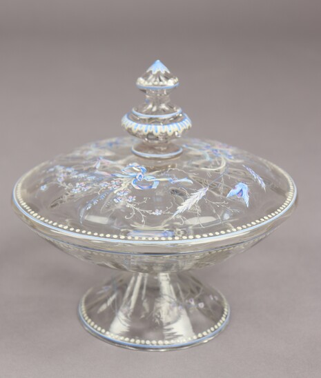 Covered cup by Emile Gallé