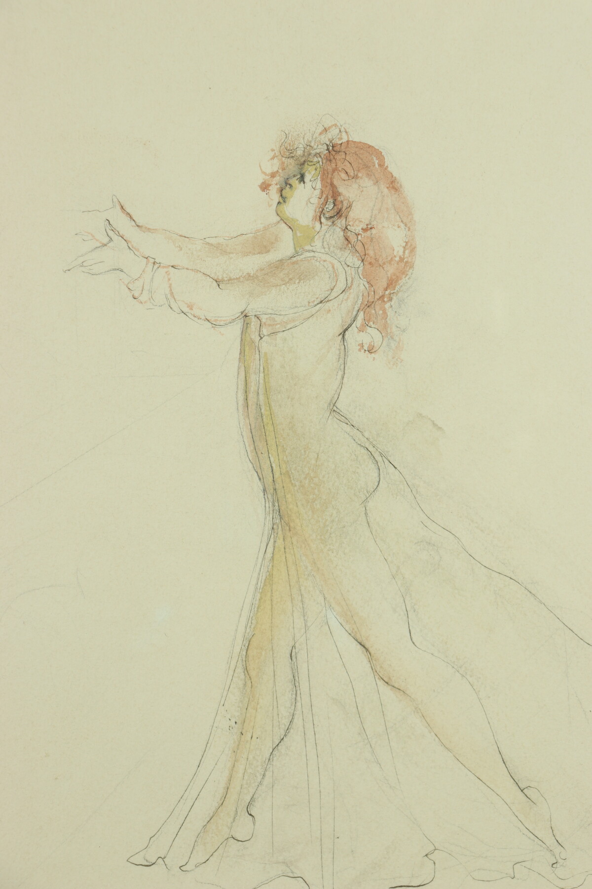 Deux figures, dessin par Leonor Fini