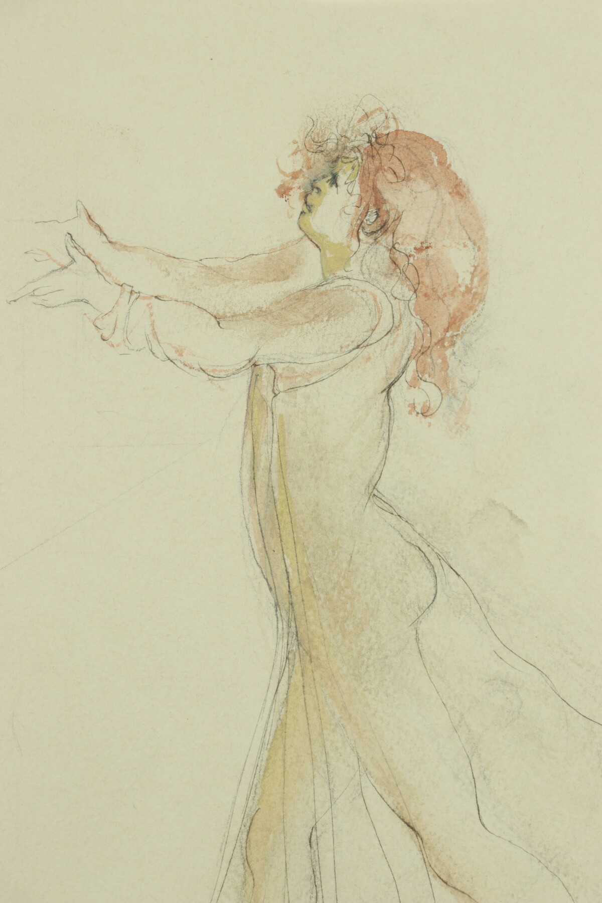 Deux figures, dessin par Leonor Fini