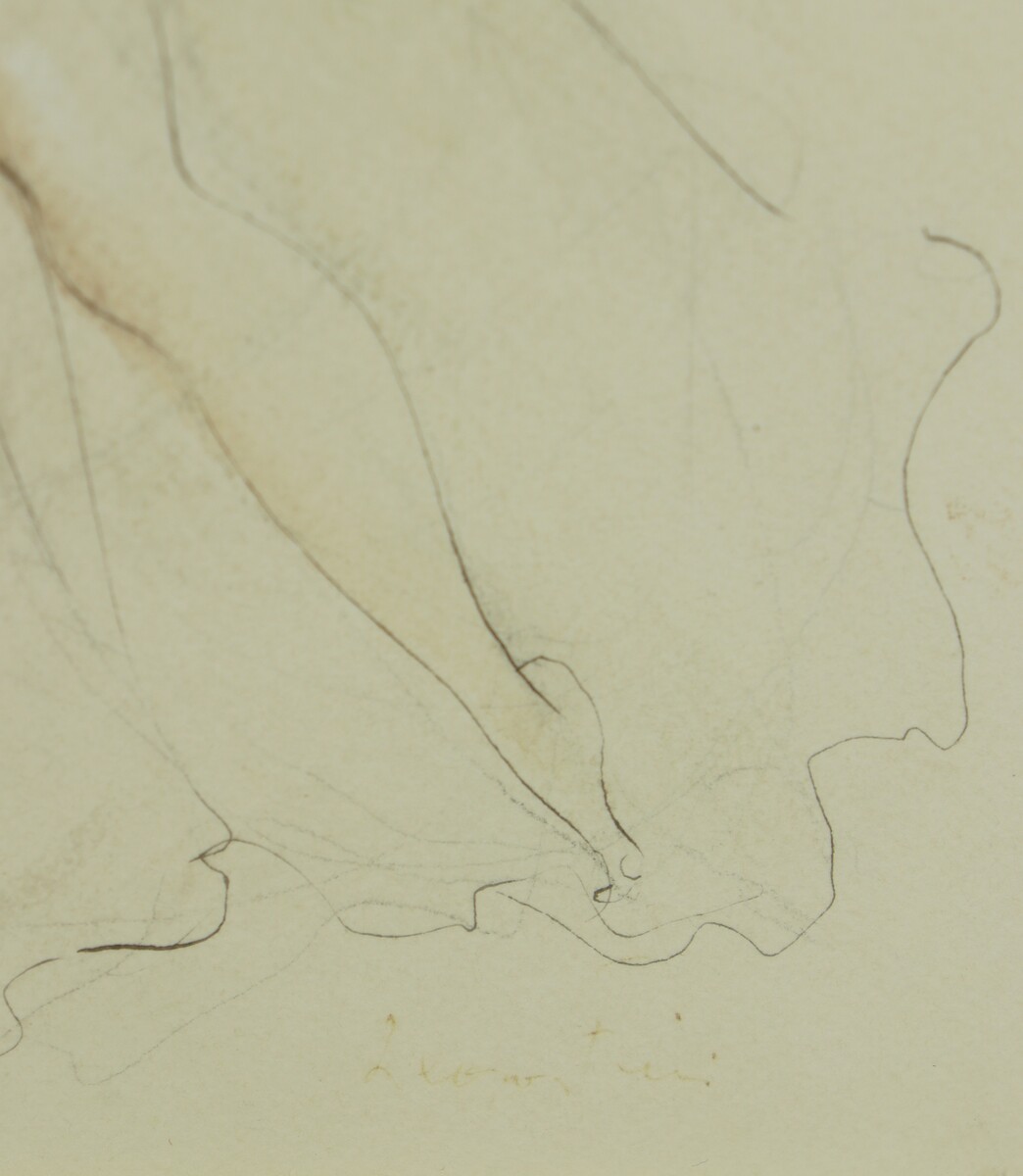 Deux figures, dessin par Leonor Fini