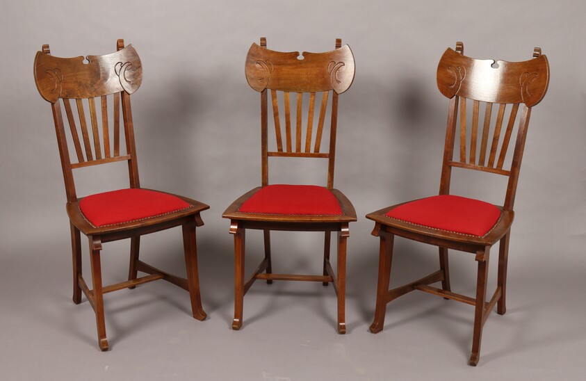 Set of eight chairs by Gustave Serrurier-Bovy