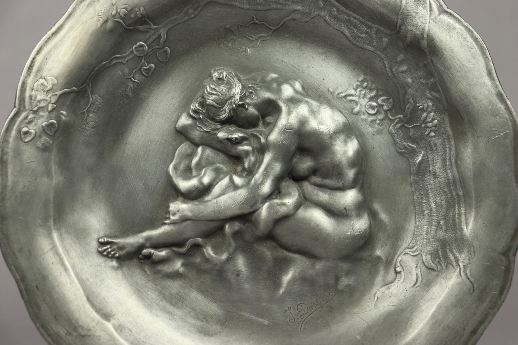 Eve et le serpent par Jules Desbois