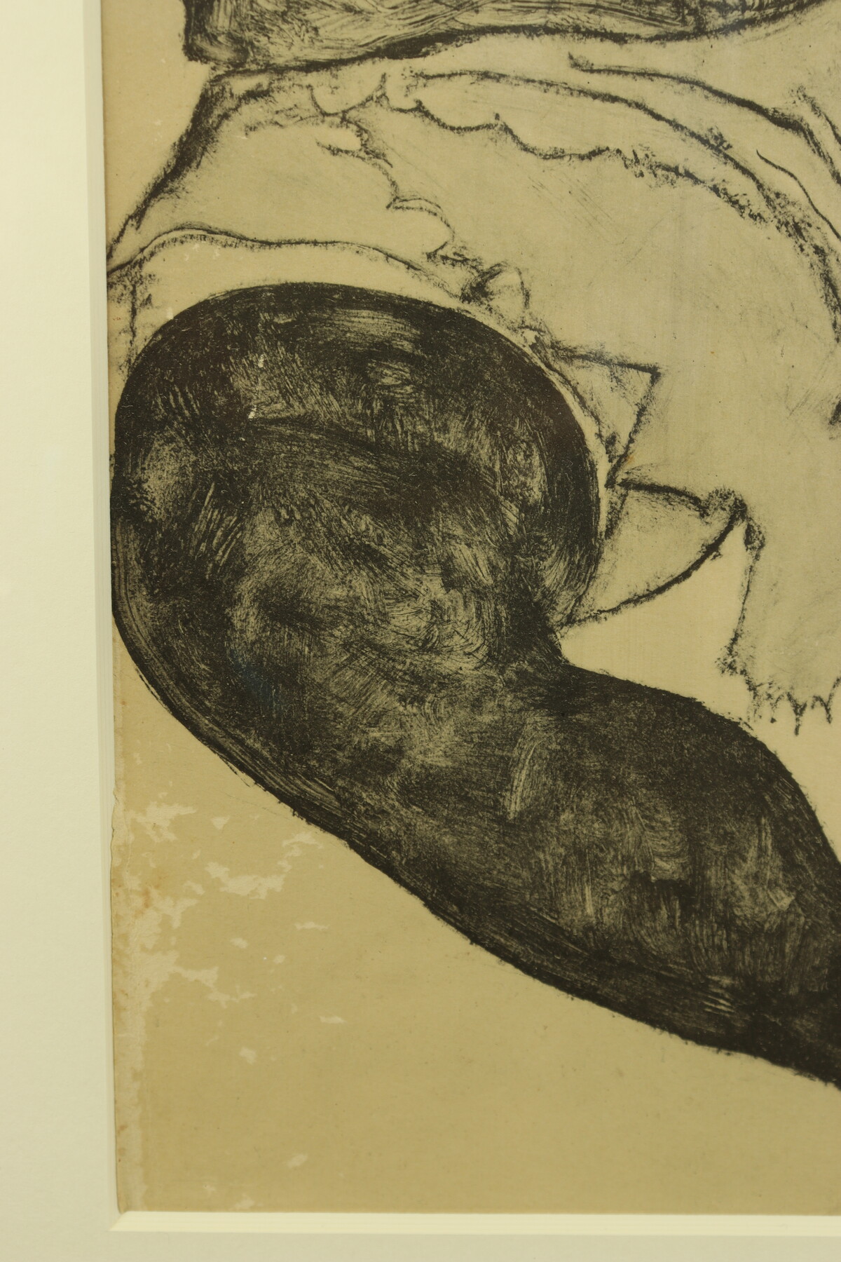 Femme assise à la jambe repliée par Egon Schiele
