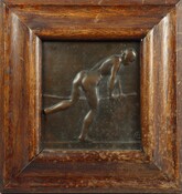 Femme entrant dans sa baignoire par Alexandre Charpentier