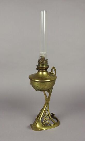 Kerosene lamp by Georges Leleu
