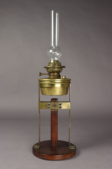 Kerosene lamp by Gustave Serruier-Bovy