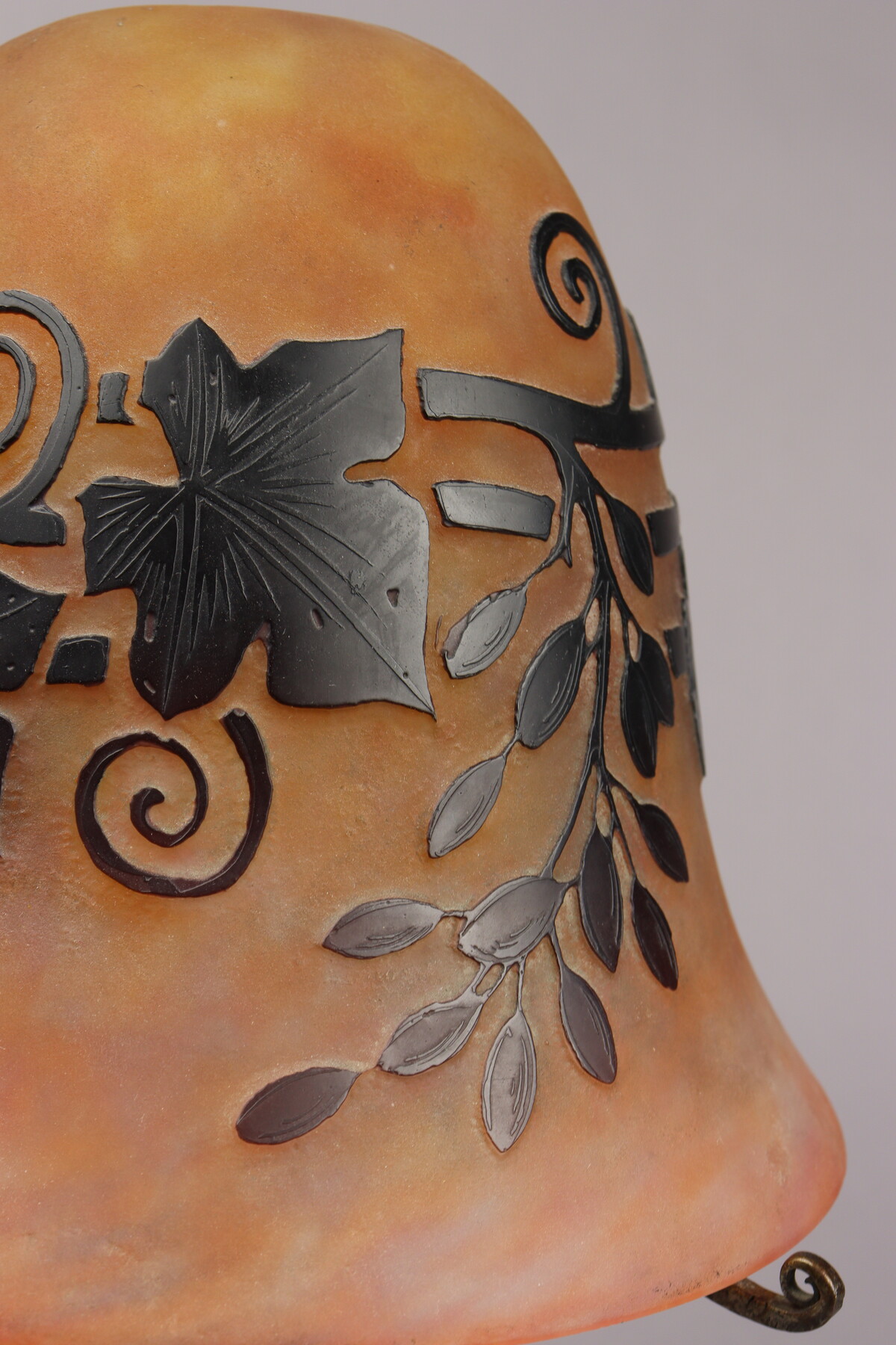 Lampe de table par Edgar Brandt et Daum