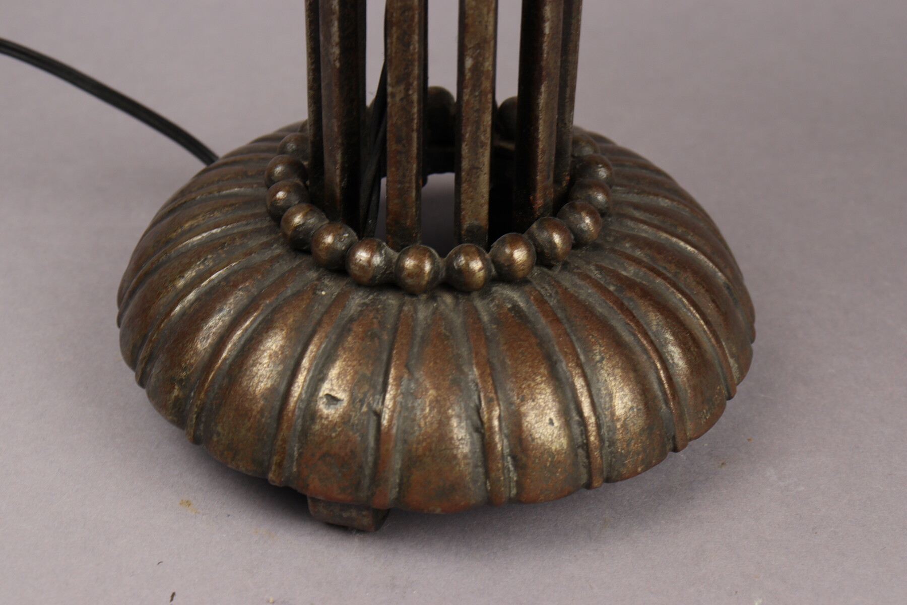 Lampe de table par Edgar Brandt et Daum