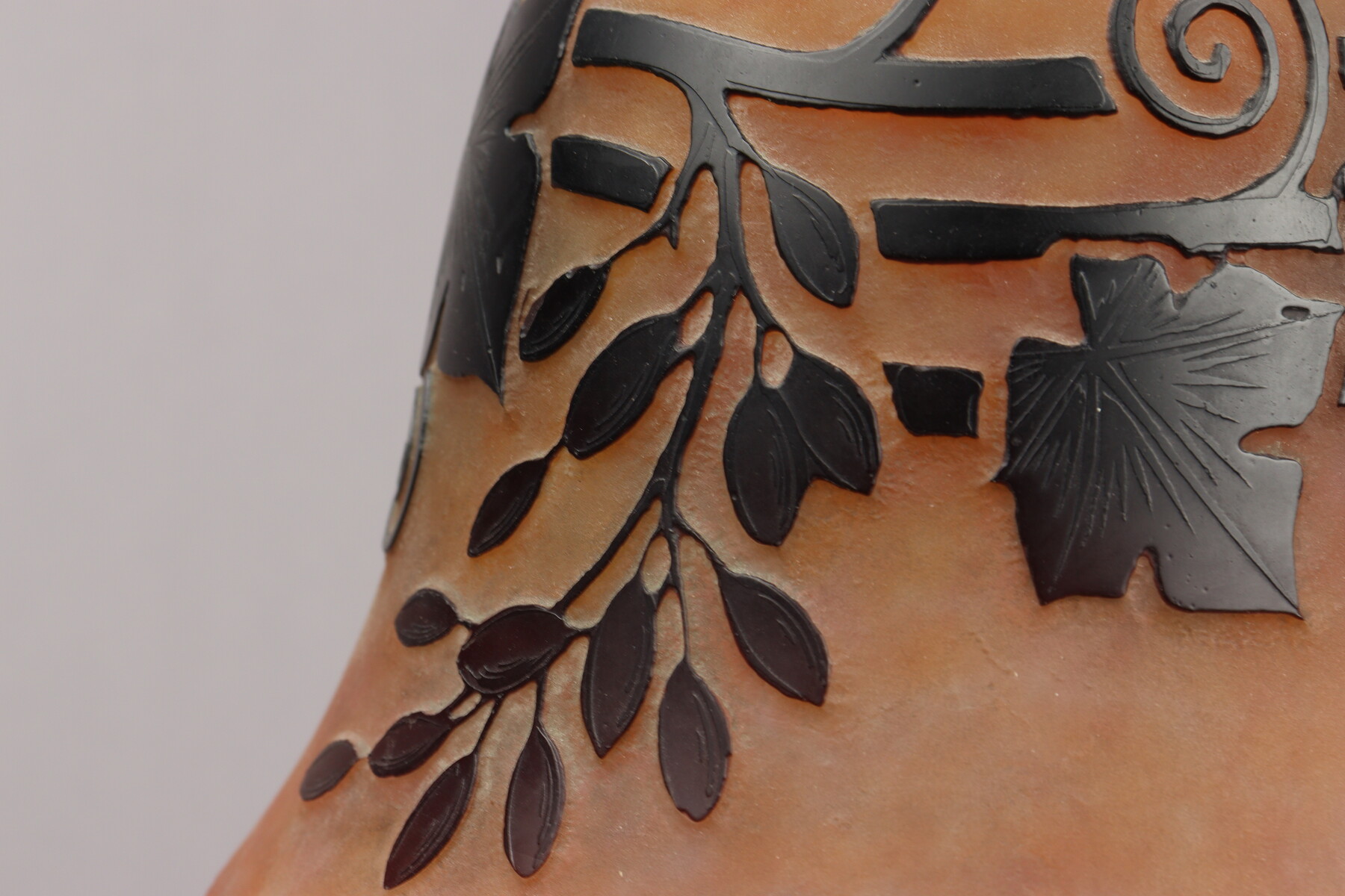 Lampe de table par Edgar Brandt et Daum