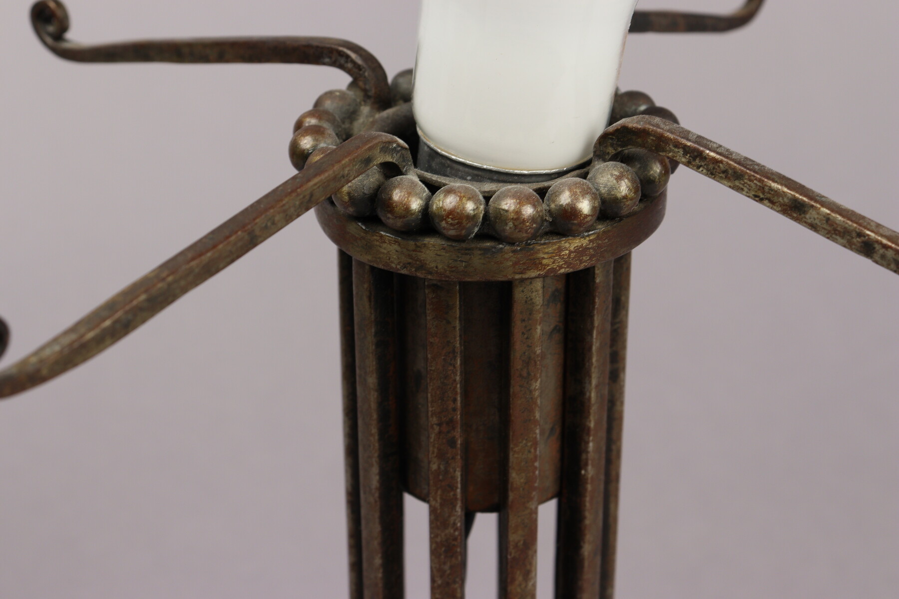 Lampe de table par Edgar Brandt et Daum