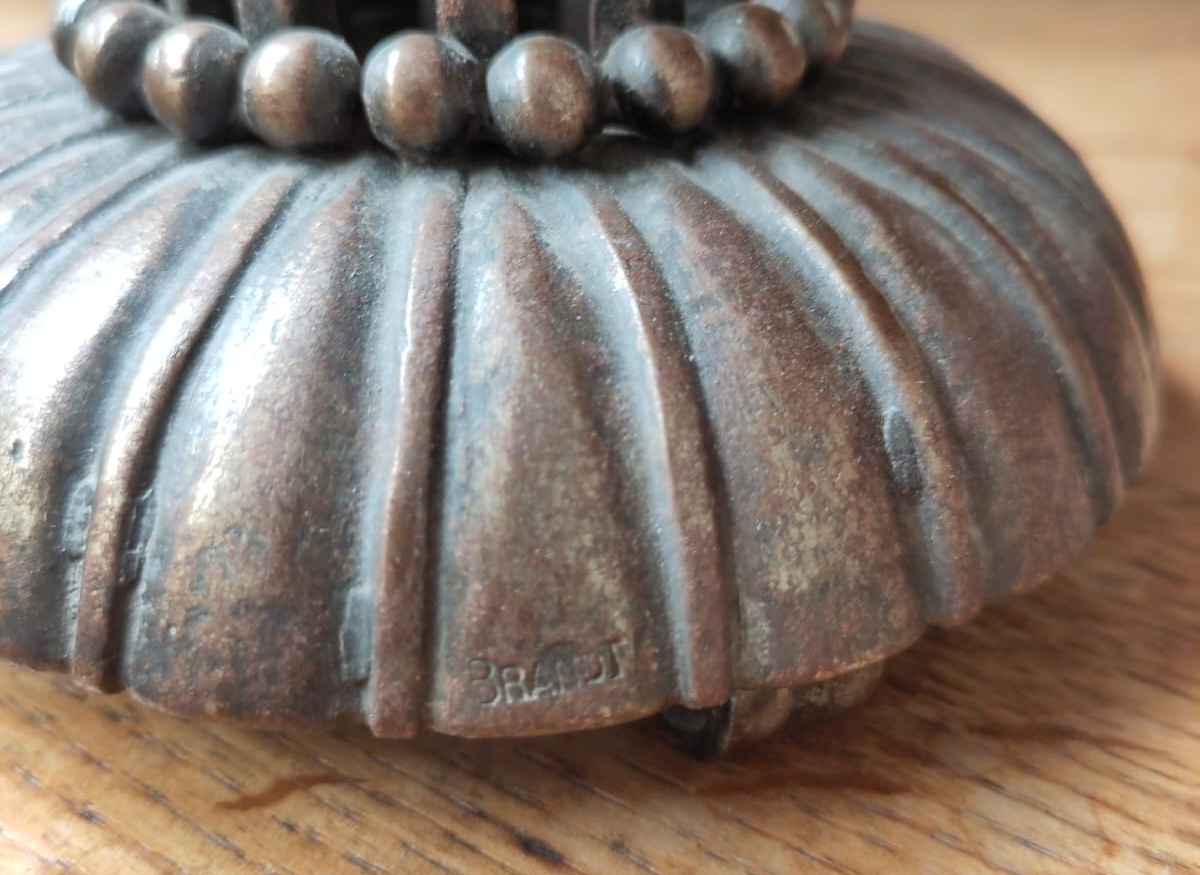 Lampe de table par Edgar Brandt et Daum