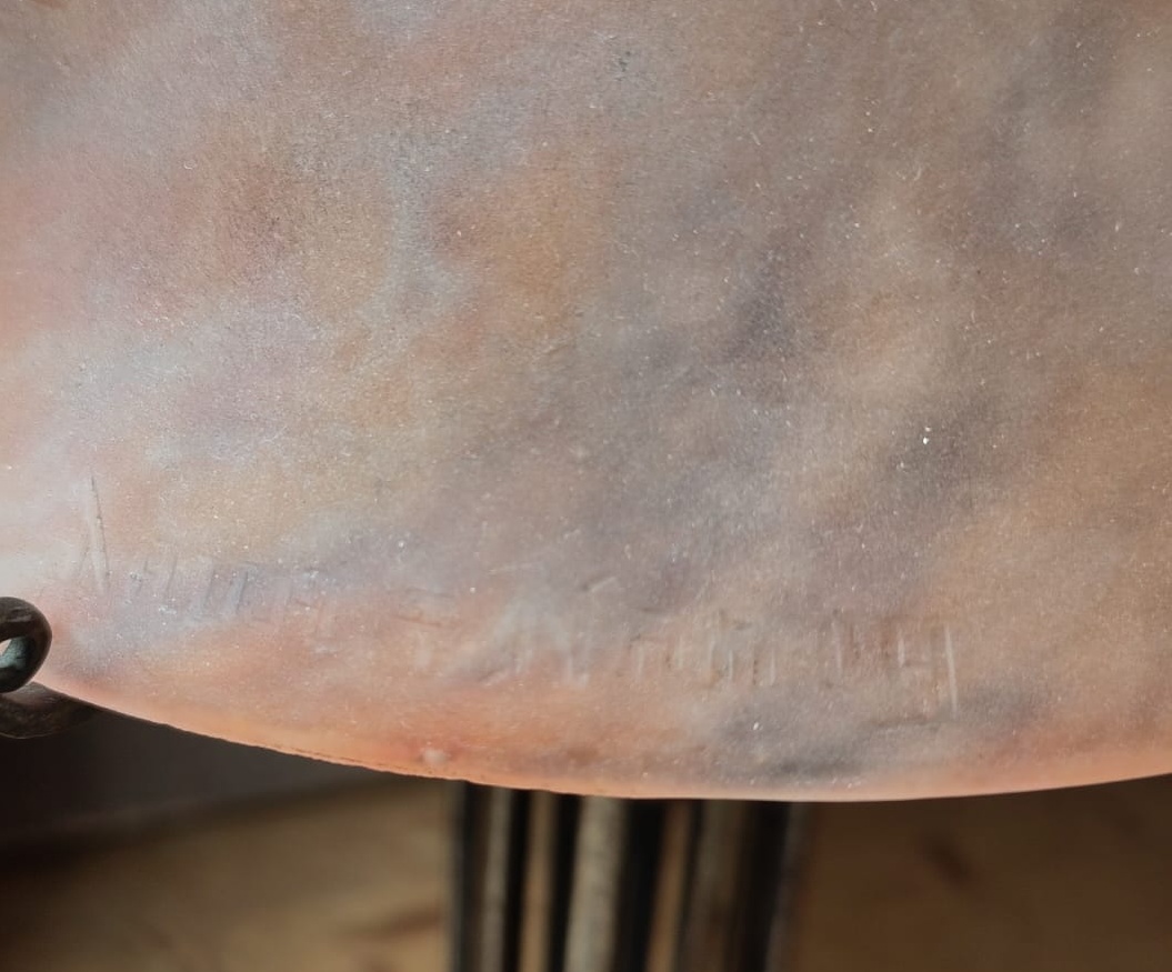 Lampe de table par Edgar Brandt et Daum