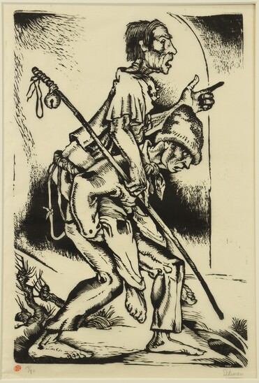 The blind man and the paralytic by Nicolas Eekman