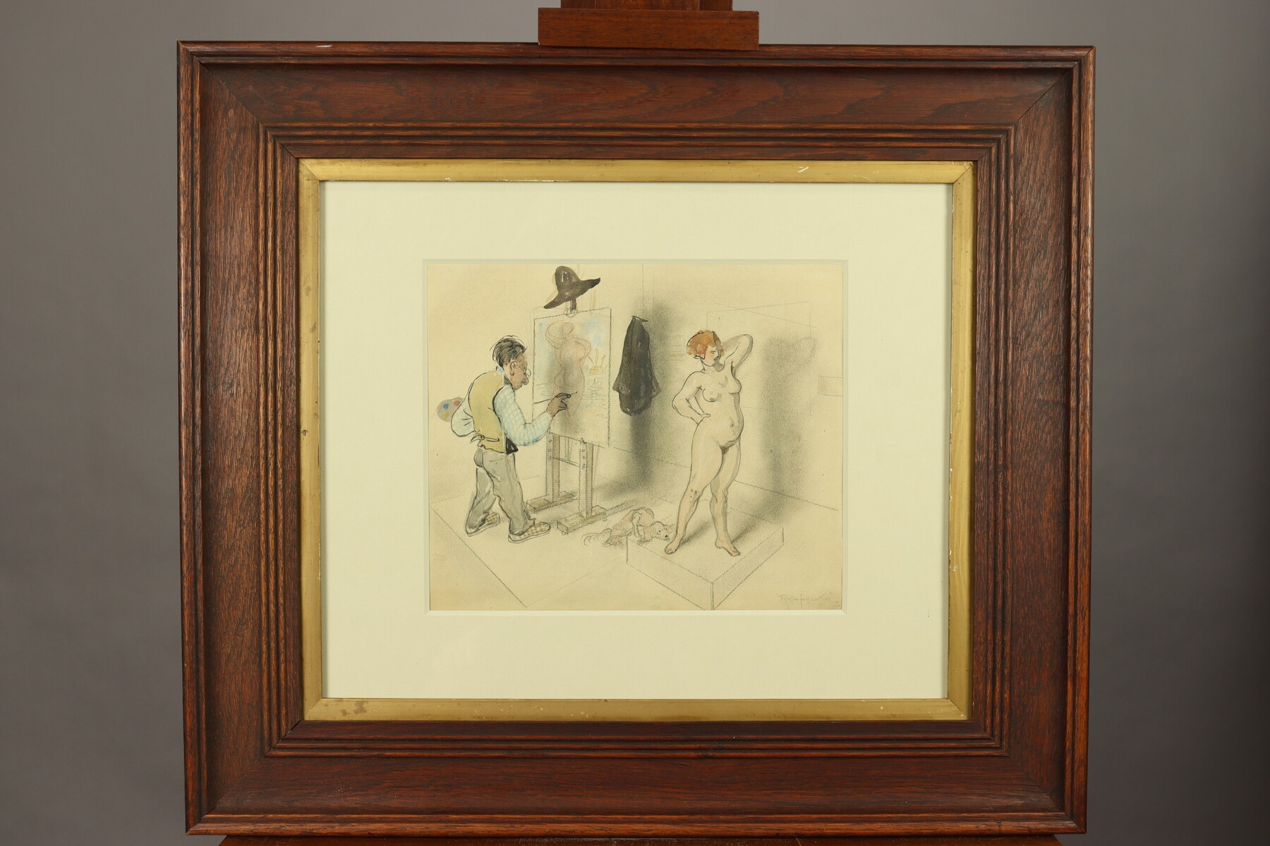 Le peintre et son modèle par Armand Rassenfosse