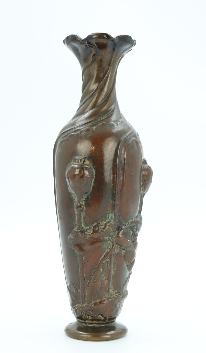 Les pavots, vase par Philippe Wolfers