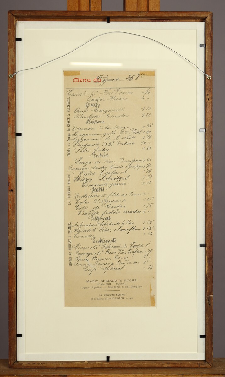 Menu du Pavillon Bosniaque pour l'Exposition Universelle de 1900 par Alphonse Mucha