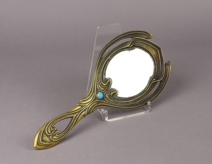 Hand mirror attributed to Paul Follot