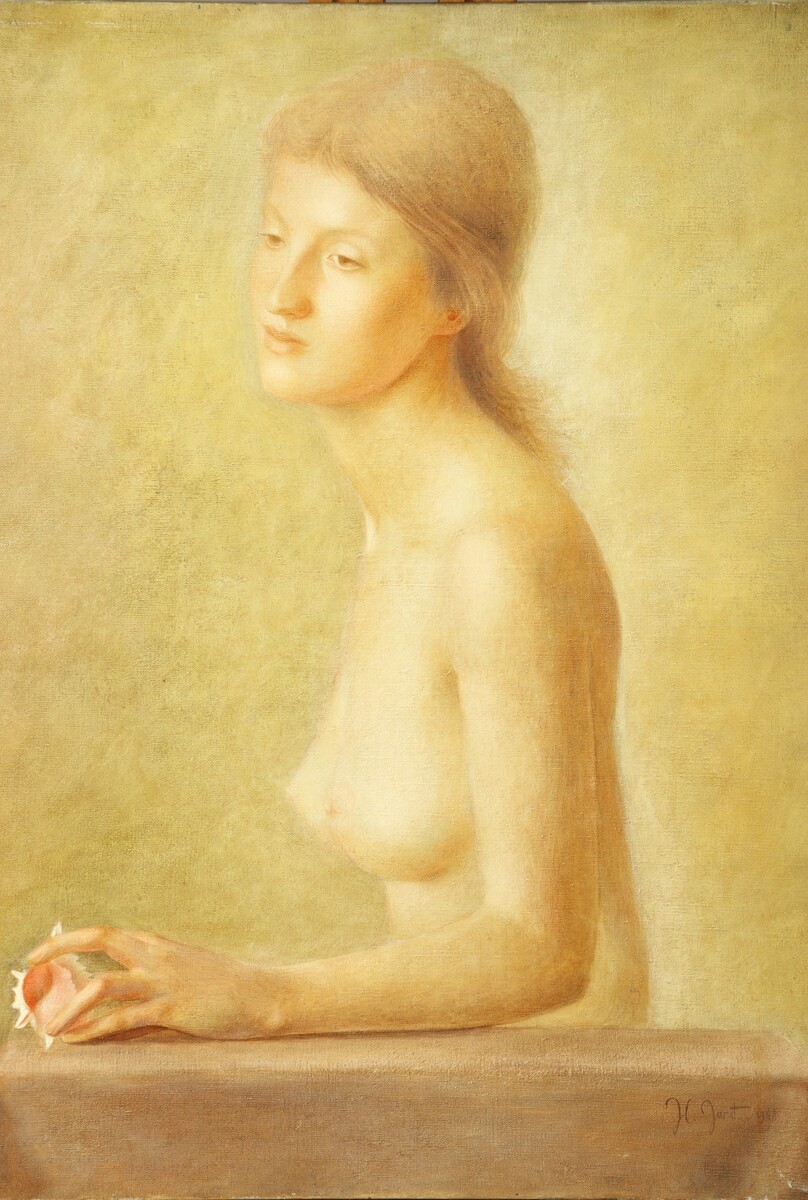 Nu au coquillage par Jean-Claude Janet