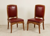 Paire de chaises Berce des Prés par Emile Gallé