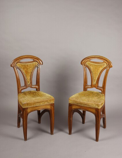Pair of chairs by Eugène Vallin