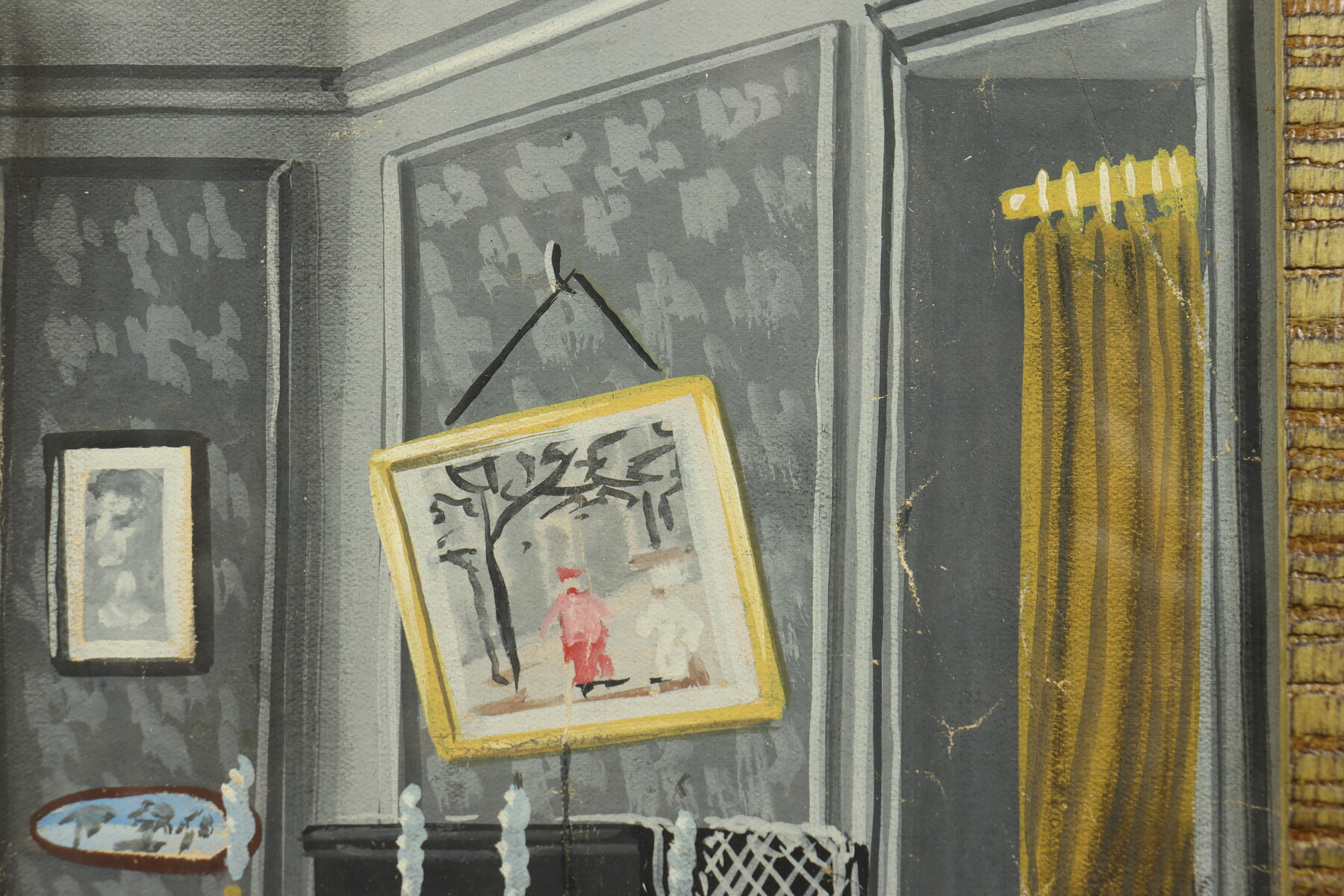 Paire de décors de théâtre par Félix Labisse