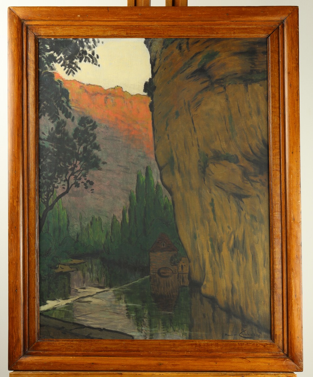 Paysage de vallée par Maurice Chabas