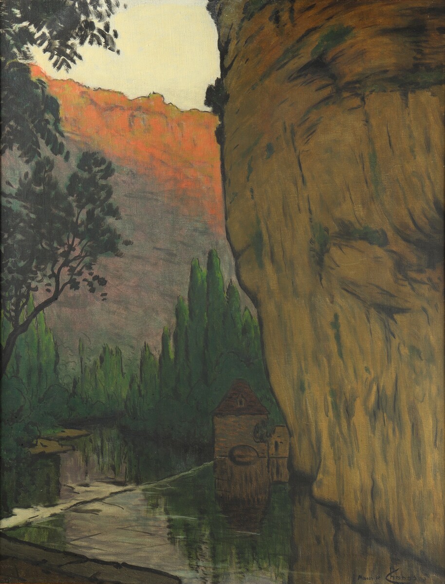 Paysage de vallée par Maurice Chabas