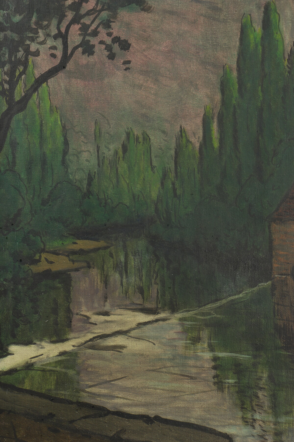 Paysage de vallée par Maurice Chabas