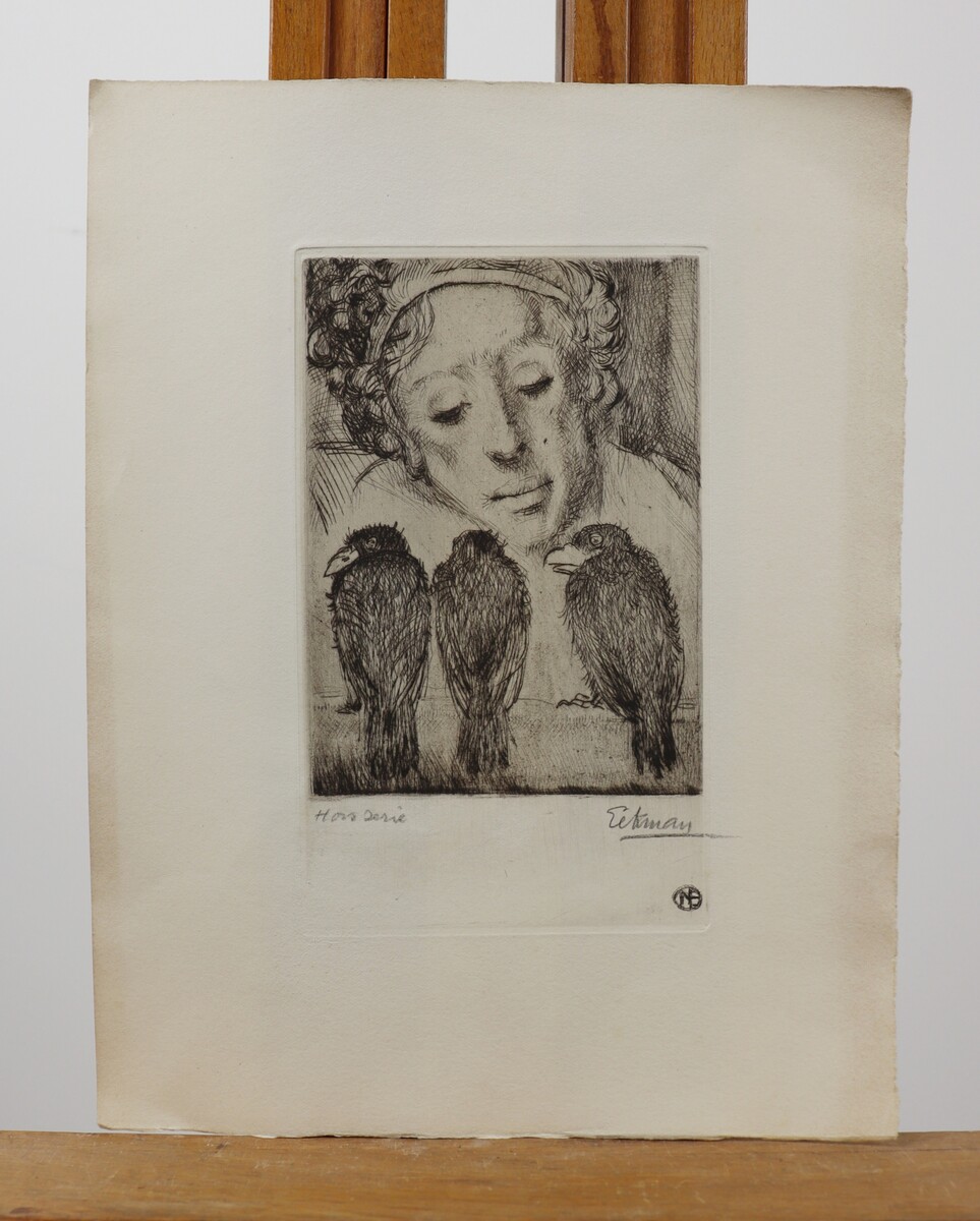 Portrait aux trois corbeaux par Nicolas Eekman