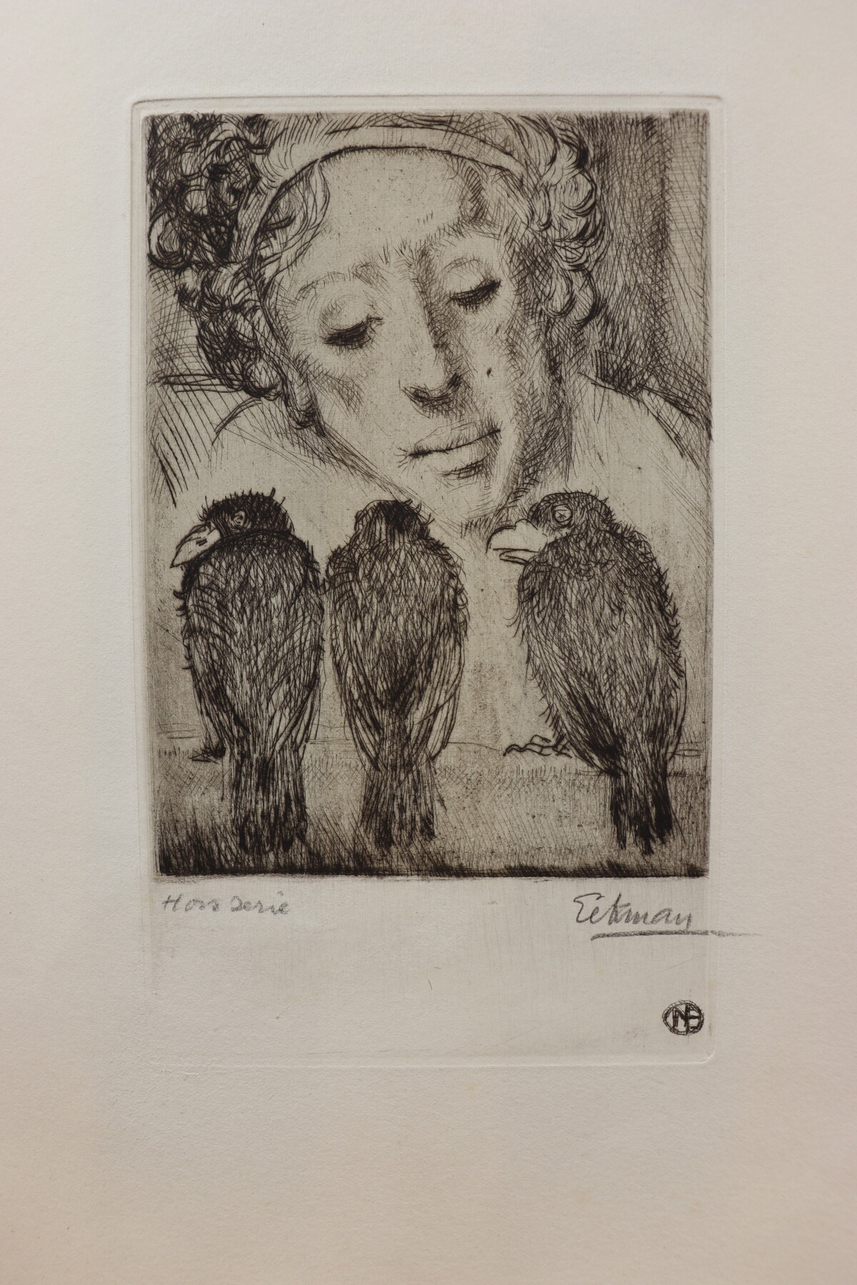 Portrait aux trois corbeaux par Nicolas Eekman