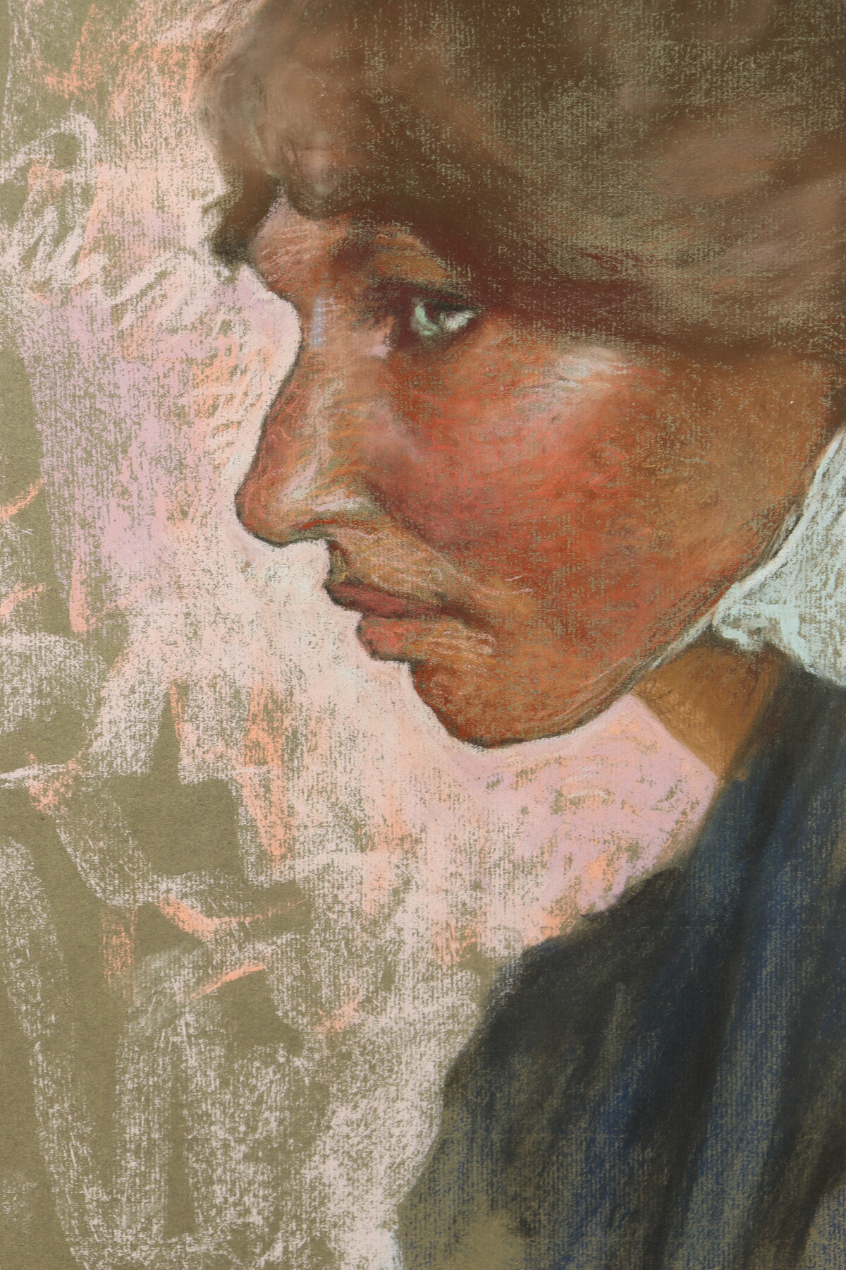 Portrait de bretonne par Lucien Lévy-Dhurmer