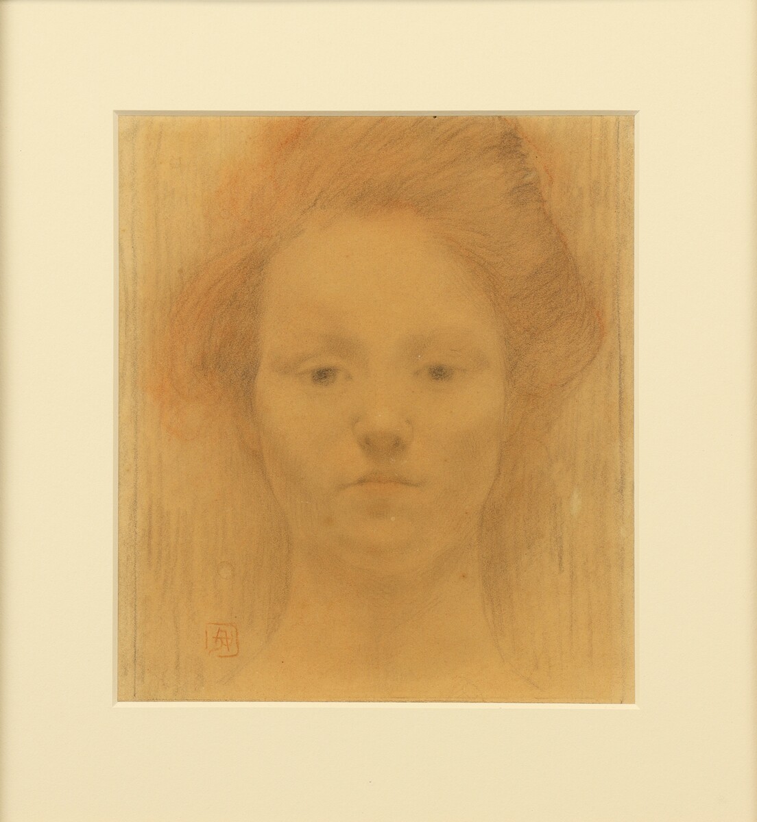 Portrait de modèle par Armand Rassenfosse