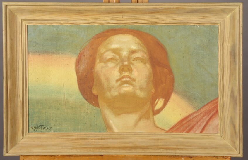 Symbolist portrait by Emile Fabry