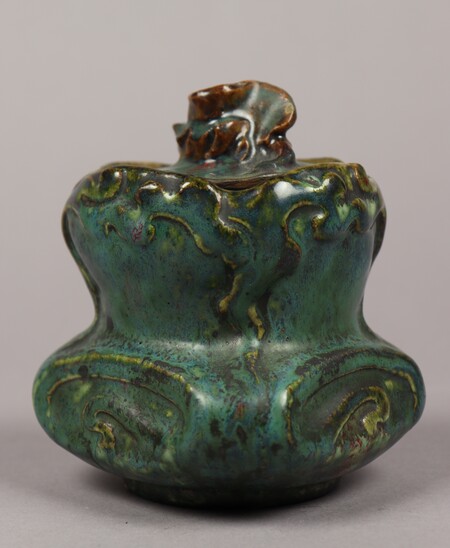 Covered pot by Pierre-Adrien Dalpayrat