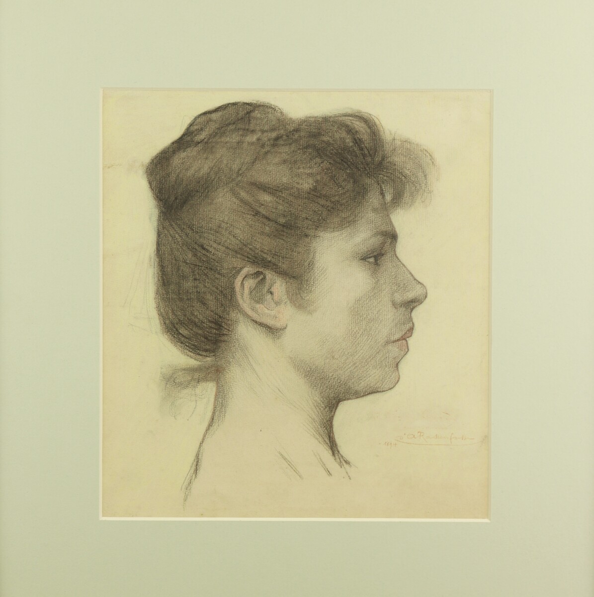 Profil de femme par Armand Rassenfosse