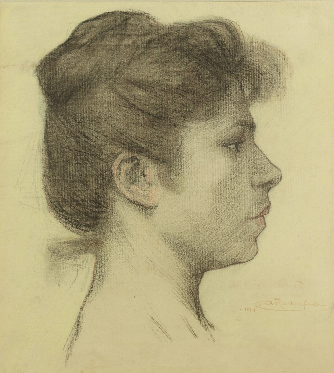 Profil de femme par Armand Rassenfosse