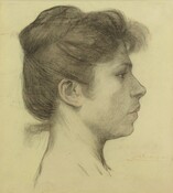 Profil de femme par Armand Rassenfosse