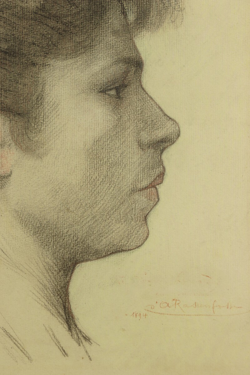 Profil de femme par Armand Rassenfosse